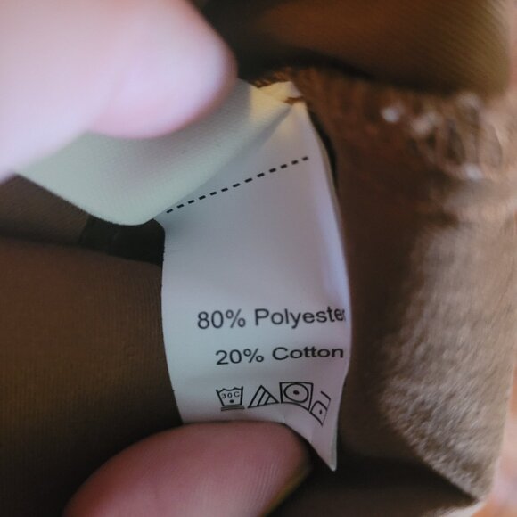 Light Patchwork Slacks Romwe - Plaid Tan Brown Size M - Picture 9 of 9